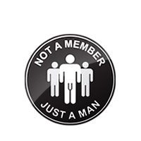 Наклейка «Not a member» 4&nbsp;шт.